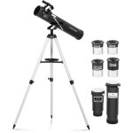 Uniprodo - t�lescope avec 4 oculaires filtre tr�pied reflector telescope 120x �76mm 700mm - noir