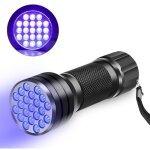 Uv 21led lampe de poche uv uv395 spot d'inspection des billets lampe de poche violette
