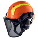 Uvex - kit casque forestier pheos forest 9774 - orange clair - taille unique