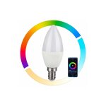 V - tac - ampoule led e14 connecte 4, 5w rgb + 3000 - 6000k compatible google home / alexa smart vt ...