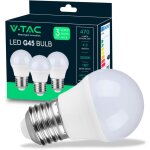 V - tac ampoule led e27 4, 5w g45 3000k (bote 3 pices)