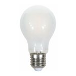 Ampoule led v - tac e27 7w a60 filament crois� satin blanc chaud