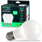 Ampoule led e27 8, 5w a60 6500k (bo�te 3 pi�ces) - v - tac