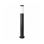 Lampadaire de jardin led v - tac 80 cm avec douille e27 (max. 60 w) en acier inoxydable noir ip44