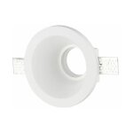 Coupelle fixe blanche ronde pour ampoule led gu10 v - tac vt - 773