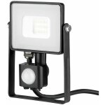 V - tac pro vt - 10 - s projecteur led 10w chip samsung smd avec sensor pir 3000k slim noir ip65 - sku ...