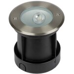 V - tac - spot encastrable ext�rieur de sol led rond 8w ip67 argent� vt - 7679 - 20�