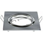 Support de spot encastr� led carr� v - tac gu10 couleur nickel satin� (bo�te de 2 pi�ces)