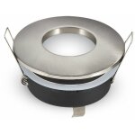 V - tac - support spot led encastrable etanche rond alu brosse - luminance 6185255 6185255 6185255 6185255 ...