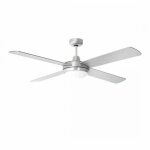 V - tac vt - 6054 - 4 ventilateur de plafond led 132cm 4 pales 35w dc - motor avec 2 douilles pour ampoule ...