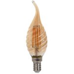 Ampoule led v - tac e14 4 w, flamme torsad�e, filament, ambre, blanc chaud