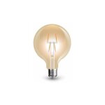 V - tac vt - 2004 ampoule led e27 4w g80 globe filament effet vintage lumi�re ambre 2200k - 7148