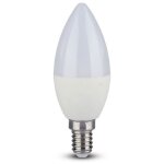 V - tac vt - 2226 ampoule led smd 5. 5w bougie e14 cri 95 blanc chaud 2700k - sku 7494