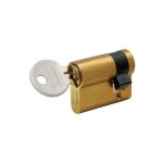 Vachette - cylindre simple de sûreté 40 x 10 en laiton poli - profil européen s entrouvrant - série 5000 ... Vachette - cylindre simple de sûreté 40 x 10 en laiton poli - profil européen s entrouvrant - série 5000 ...