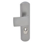Vachette - poignée de porte palière blindée muze chrome velours 195 mm Vachette - poignée de porte palière blindée muze chrome velours 195 mm
