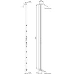 G�che � r�p�tition pour serrure exclusive - assa abloy vachette blanc droite blanc