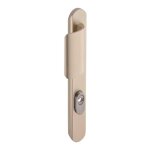Vachette - poign�e de porte blind�e �troite secumax pali�re champagne