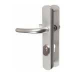 Vachette - poignée de porte d'entrée blindée - secumax gris argent - clé i - 195 mm Vachette - poignée de porte d'entrée blindée - secumax gris argent - clé i - 195 mm