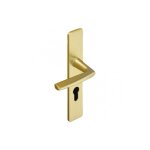 Vachette - ensemble de porte riviera 90 bezault entraxe 195 mm champagne - cl� i - 0072867