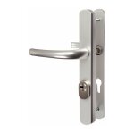 Vachette - poignée de porte fenêtre blindée - secumax gris argent - clé i - 195 mm Vachette - poignée de porte fenêtre blindée - secumax gris argent - clé i - 195 mm