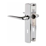 Vachette - poign�e de porte int�rieure - riv - bloc gris - cl� l - 195 mm