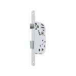 Serrure  larder 1 point d13 - 40 mm - bec de cane  condamnation - droite - bout rond - blanc vachette ...