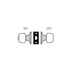 Serrure tubulaire v50 - assa abloy vachette argent 70 70 tulipe 70 brossé À condamnation Serrure tubulaire v50 - assa abloy vachette argent 70 70 tulipe 70 brossé À condamnation