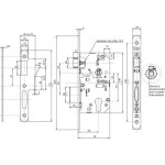 Vachette - serrure urgence type d 458 ttire inox