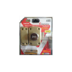 Verrou � bouton et cylindre + cylindre s'entrouvrant cyclop vachette