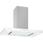Klarstein - valeria hotte îlot 90 cm 650 m³ / h tactile cee a led verre inox blanc Klarstein - valeria hotte îlot 90 cm 650 m³ / h tactile cee a led verre inox blanc