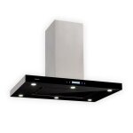 Klarstein - valeria hotte lot aspirante 90cm 650 m / h led classe a verre & inox