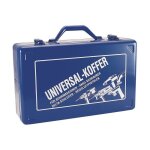 Valise pour machine - outils l. 390xp240xh112 mm insert en mousse pour perceuses tle d'acier, bleu