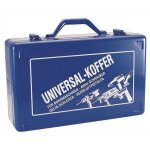 Valise pour machine - outils l. 390xp240xh112 mm insert en mousse pour perceuses tle d'acier, bleu