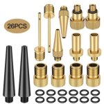 Valves de v�lo , 26 pcs valve de v�lo pour valve de v�lo dv sv av, valve de valve avec joint d'�tanch�it� ...