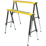 Euro vanadium ? lot de 2 tr�teaux r�glables t�lescopiques en m�tal ? hauteur ajustable 64 � 91 cm ? charge ...