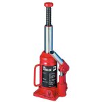 Cric hydraulique bouteille 12 tonnes rouge Cric hydraulique bouteille 12 tonnes rouge