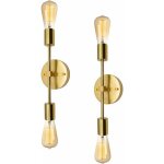 Vanity light applique murale industrielle, 2 pack luminaires de salle de bains vintage applique murale ...
