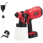 Varan motors - cp32380 pistolet à peinture sans fil 800ml pulvérisateur avec batterie 20v 2ah et chargeur ... Varan motors - cp32380 pistolet à peinture sans fil 800ml pulvérisateur avec batterie 20v 2ah et chargeur ...