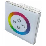 Variateur led rgb tactile blanc 12v / 24v silamp Variateur led rgb tactile blanc 12v / 24v silamp