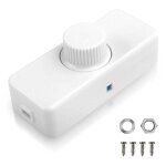 Variateur de lumiere led 3w - 100w interrupteur variateur et variateur rotatif 220 - 240v avec dimmable ...