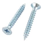 Vis express - vba vis bois agglo t�te frais�e tf pozi n�3 6x50 filetage total acier zingu� - 10 pi�ces ...