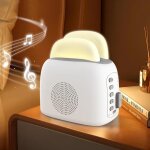 Veilleuse bruit blanc, 3 - in - 1 lampe de chevet b�b� veilleuse machine � sons avec haut - parleur bluetooth, ...