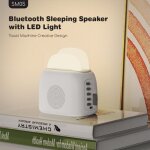 Veilleuse bruit blanc, 3 - in - 1 lampe de chevet b�b� veilleuse machine � sons avec haut - parleur bluetooth, ...