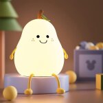 Veilleuse cr�ative pour enfants en forme de poire avec fonction minuterie, veilleuse pour enfants � lumi�re ...