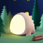 Veilleuse dinosaure pour enfants, lampe d�corative mignonne pour chambre de b�b�, rechargeable par usb, ...
