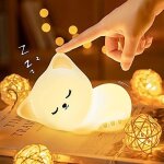 Veilleuse enfant chat, veilleuse b�b�, veilleuse bebe enfant rechargeable, veilleuse b�b� led portable ...