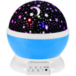 Veilleuse enfant, lampe projecteur rotation � 360� romantique, veilleuse b�b� �toiles, lampes de chevet ...