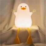 Veilleuse pour enfants, led veilleuse b�b�, silicone contr�le tactile lampe, portable rechargeable usb ...