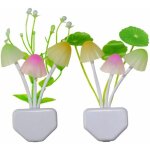 Veilleuse, veilleuse led � 4 capts, veilleuse � brancher, veilleuse champignon � changement de coul
