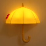 Veilleuse parapluie pour enfants ? lampe de chevet magn�tique en silicone avec contr�le par tap, minuterie ...